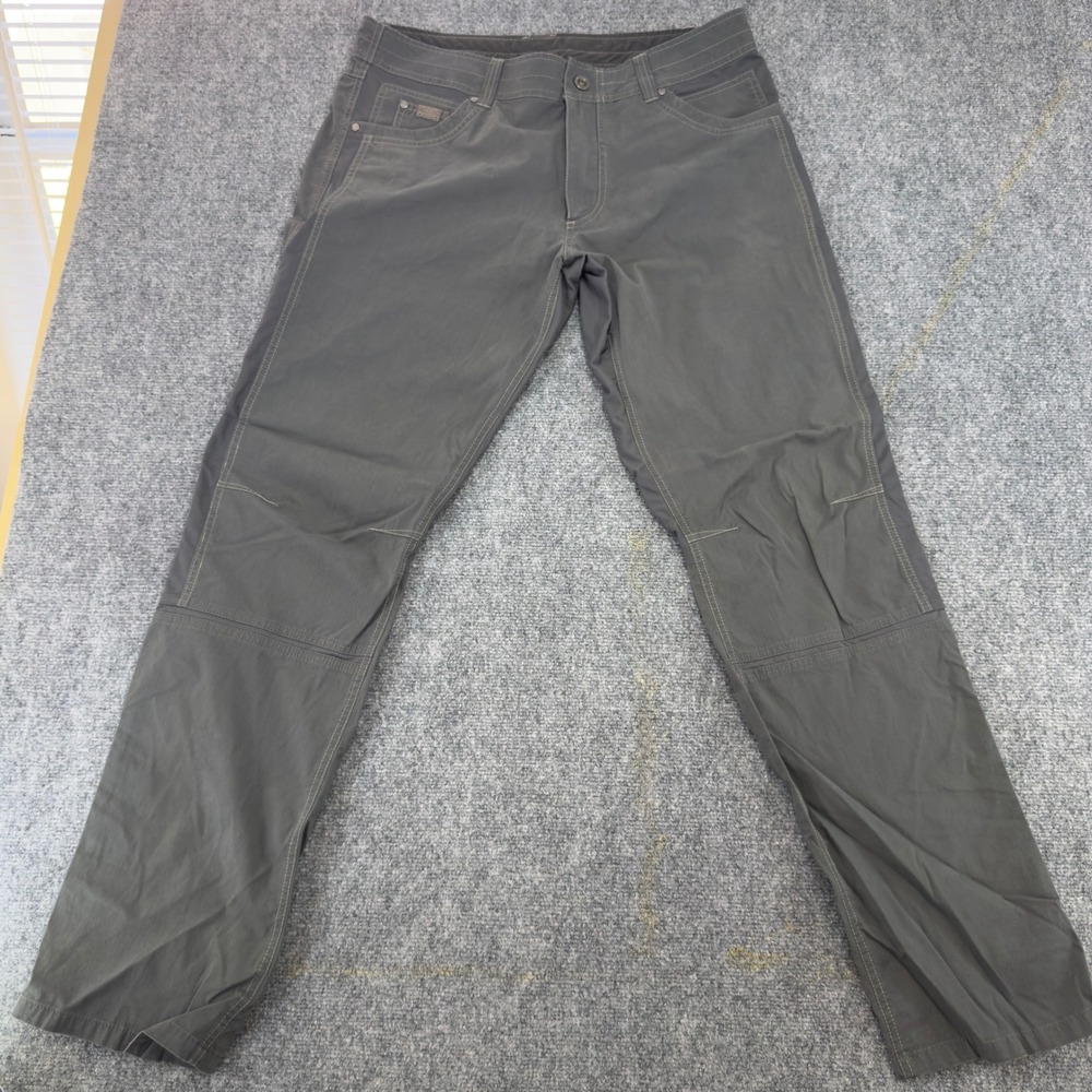 KUHL Radikl Hiking Pants Exoskeleton Hybrid Carbon Grey Size 36x34